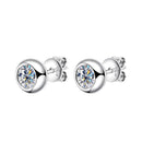 Halo Round Diamond Earrings