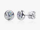 Halo Round Diamond Earrings