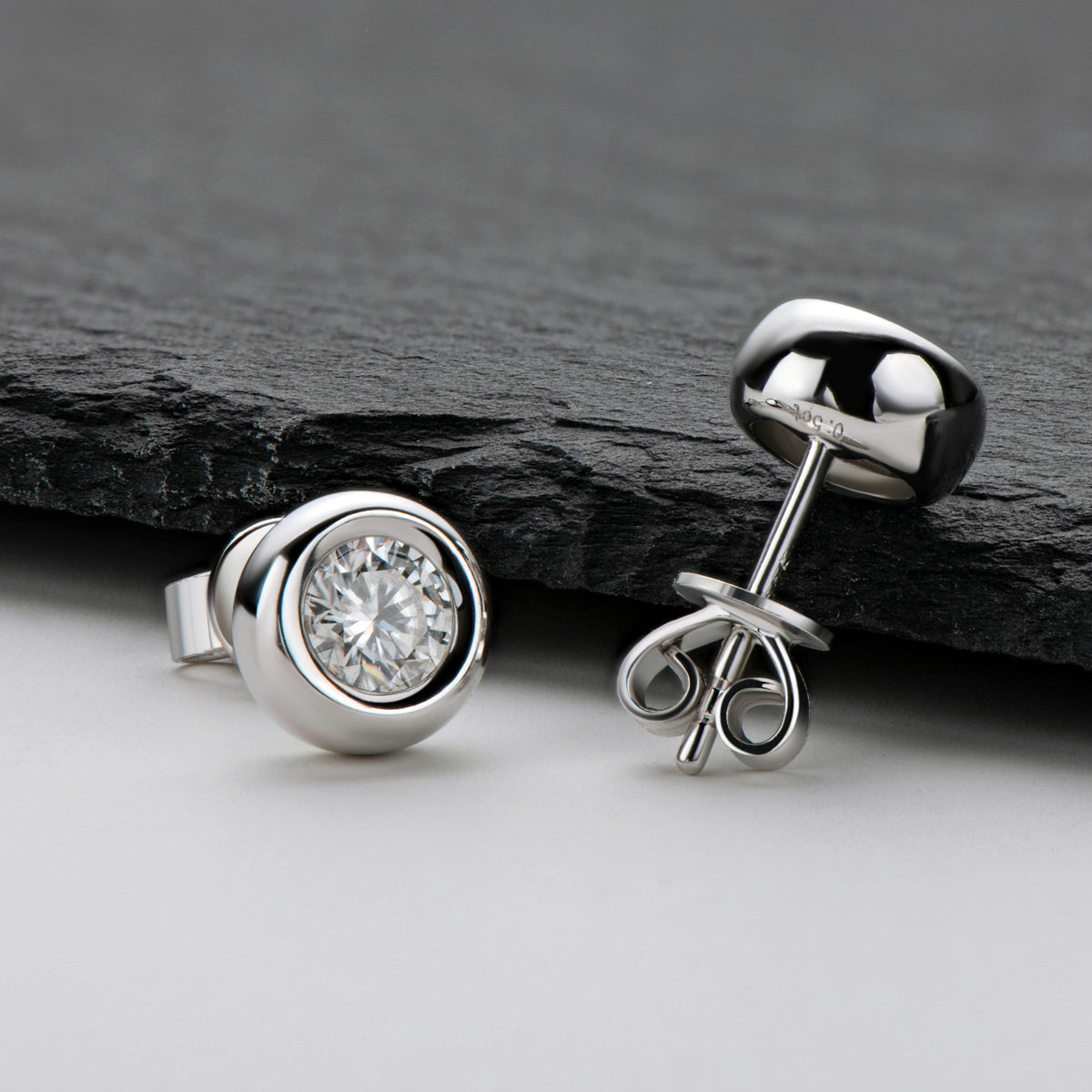 Halo Round Diamond Earrings