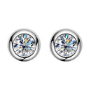 Halo Round Diamond Earrings