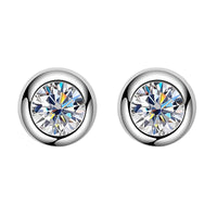 Halo Round Diamond Earrings